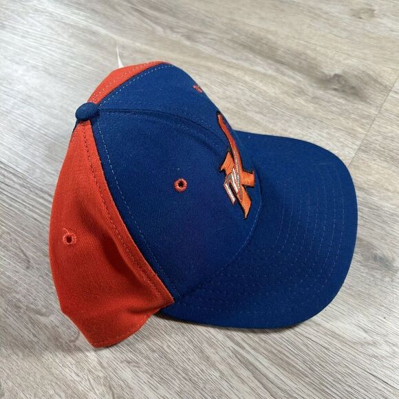 Vintage New Era New York Knicks‎ Hat Snapback NEW NBA Blue Orange Wool Cap - Picture 9 of 9